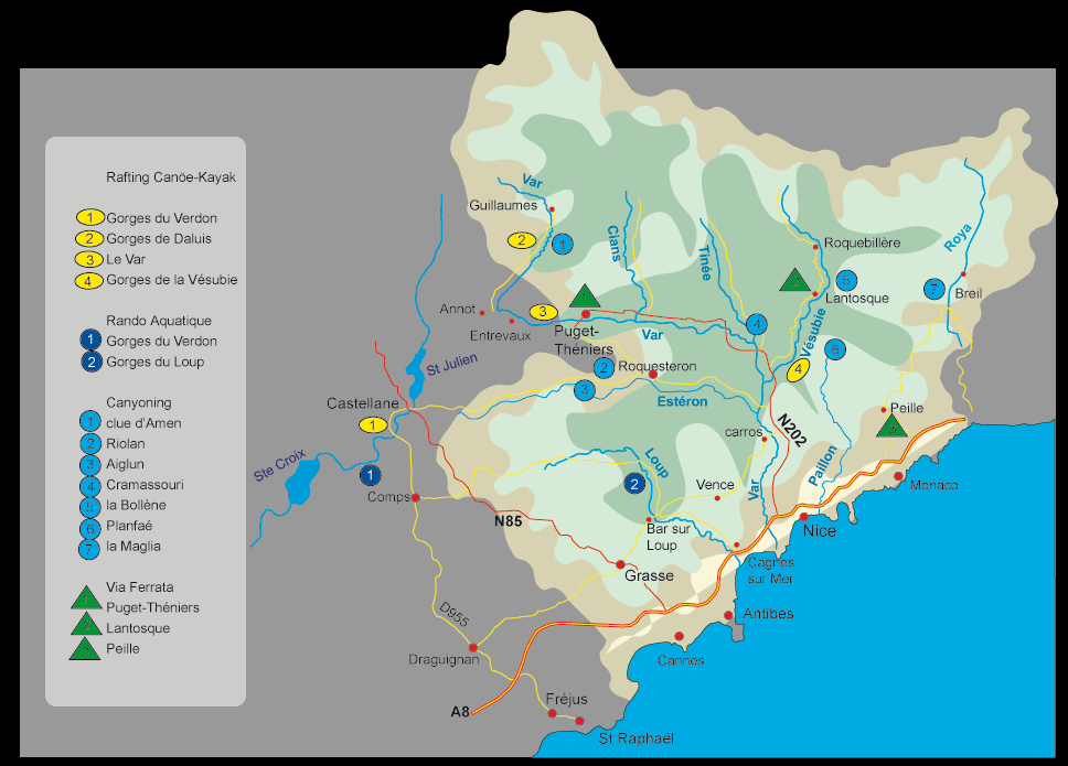 carte alpe maritime