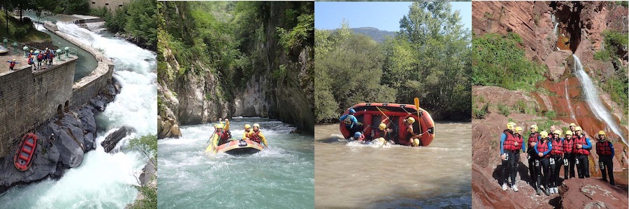 Descente en raft de la vésubie ou des Gorges de Daluis. Rafting sportif à Nice.