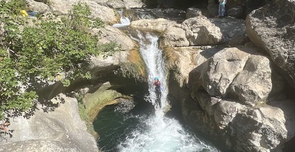 canyoning of the gorges du loup close to nice antibes cannes grasse