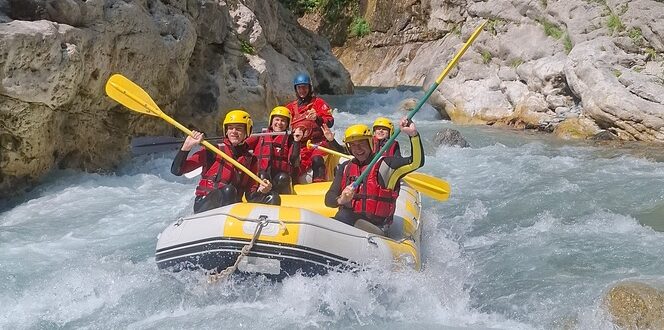 rafting in the vesubie river