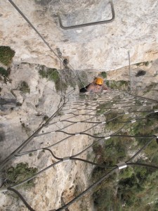 Via ferrata de Peille dans les Alpes Maritimes 06 à côté de Nice et Monaco.