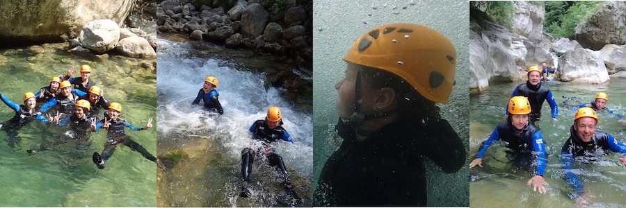 Randonnée aqauatique dans les Gorges du loup, initiation au canyoning dans les Alpes Maritimes 06