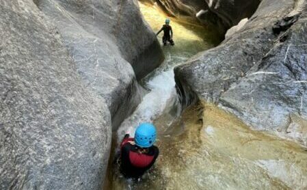 Descente du canyon de Cramassouri dans la vallée de la Tinée.