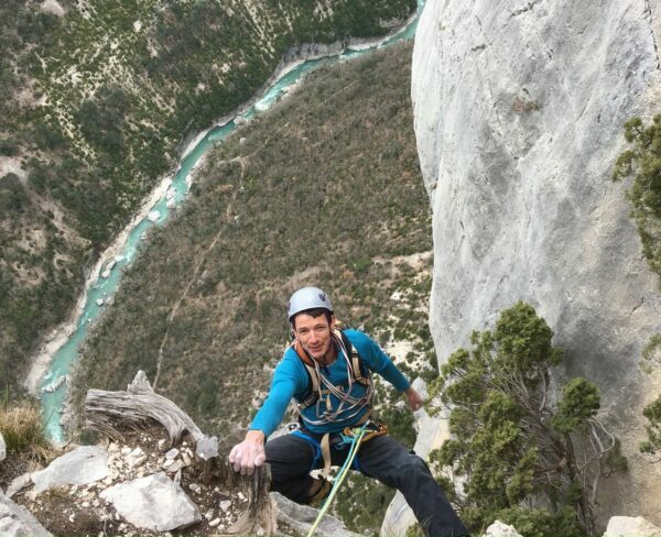 Verdon en escalade avec Les Pirogues robin zavala