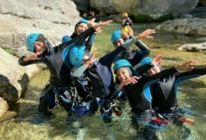 Gorges du loup avec les enfants du centre aéré