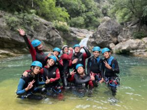 Le canyon du loup avec les jeunes du CLJ de Mandelieu.