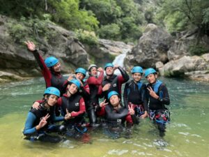 Le canyon du loup avec les jeunes du CLJ de Mandelieu.